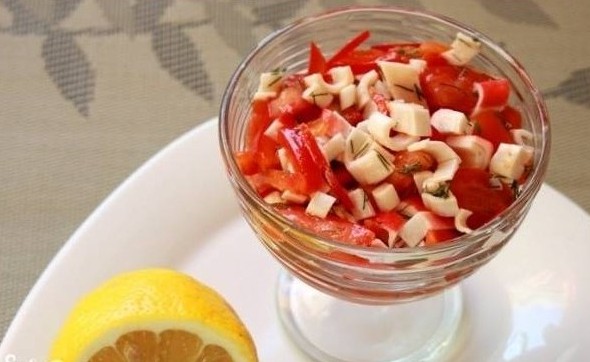 Салат «Крабы в Красном море», пошаговый рецепт с фото